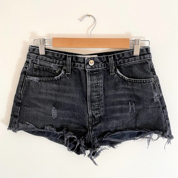 Reformation Black High Rise Jean Short Size 28 - Picture 4 of 12